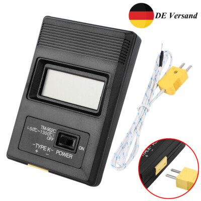 TM-902C Temperaturmessgerät K Typ Thermometer mit Pyrometer Fühler LCD Digital