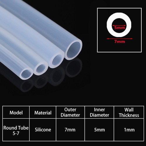 Clear Food Grade Silicone Tube Rubber Hose Pipe Resist High Temp Beverage Tubing - Picture 10 of 29
