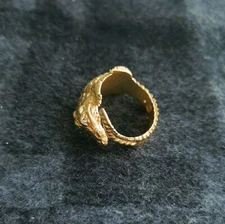 Julie Vos Alligator Gold Ring #7 BRAND NEW
