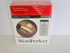 Novell Word Perfect 6.1 Windows Sealed HD Diskettes Word Processor