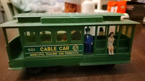 San Francisco Cable Car Powell & Mason Municipal Railway 504 Trolley 7"