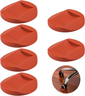6 Stück Gummi Möbelrolle Tassen, AIFUDA Möbeluntersetzer Antirutsch Boden