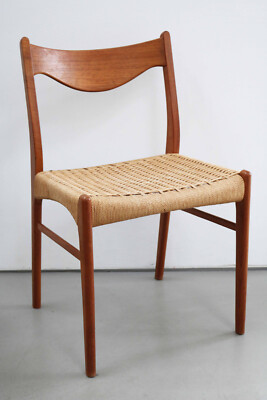 Arne Wahl Iversen Teak Stuhl GS61 Glyngøre Stolefabrik 60s dansih modern