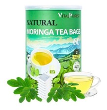 60 Natural Moringa Tea Bags, VitalForest Pure Moringa Leaves Te De Herb, Support