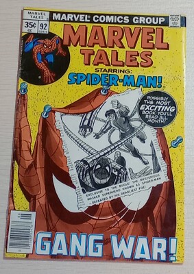 Marvel Tales #92 Starring Spider-Man Marvel Comics Group 1978
