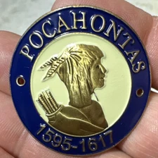 Pocahontas   Hiking Staff Stick Medallion NEW
