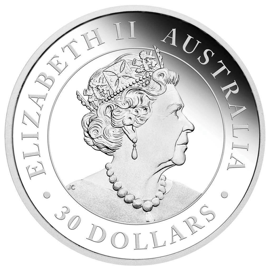 Silbermünze 1kg Wedge-Tailed Eagle 2021 Australien - Incused - High Relief - PP