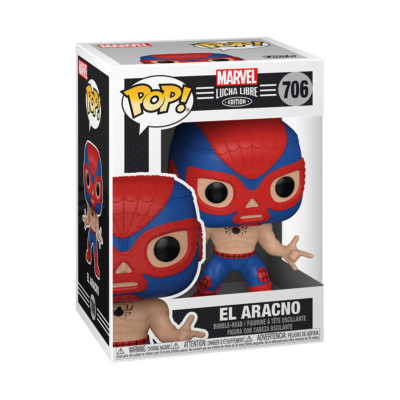 NEW Funko Pop #706 El Aracno Marvel Lucha Libre Edition Bobble Head Figure NIB