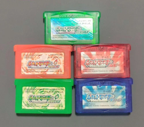 GD9 Nintendo Game Boy Advance Pokemon Emerald Ruby Fire red leaf Green Japan