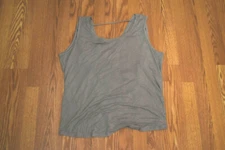 Active Life Womens Gray Draped Back Active Shirt Tank Top XL NEW 