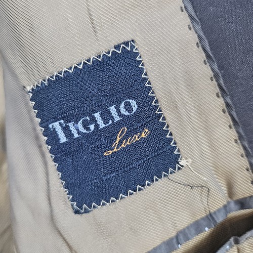 Tiglio Luxe Super 150s Extra Fine Merino Wool Size 42R Novello Brown Blazer - Picture 4 of 12