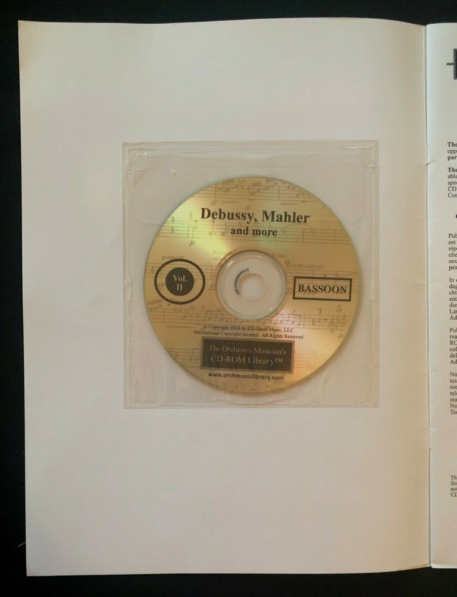 Orchestra Musician's CD-ROM Library for Bassoon and Contra **Mint