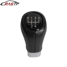 5 Speed Shift Knob Black PU Leather For BMW E36 E46 M3 Z4 3.0 E90 E91 E92 M5 E39