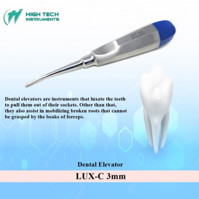 Dental Surgical Elevator Root Extraction Teeth Luxating Medical Vet LUX-C 3mm