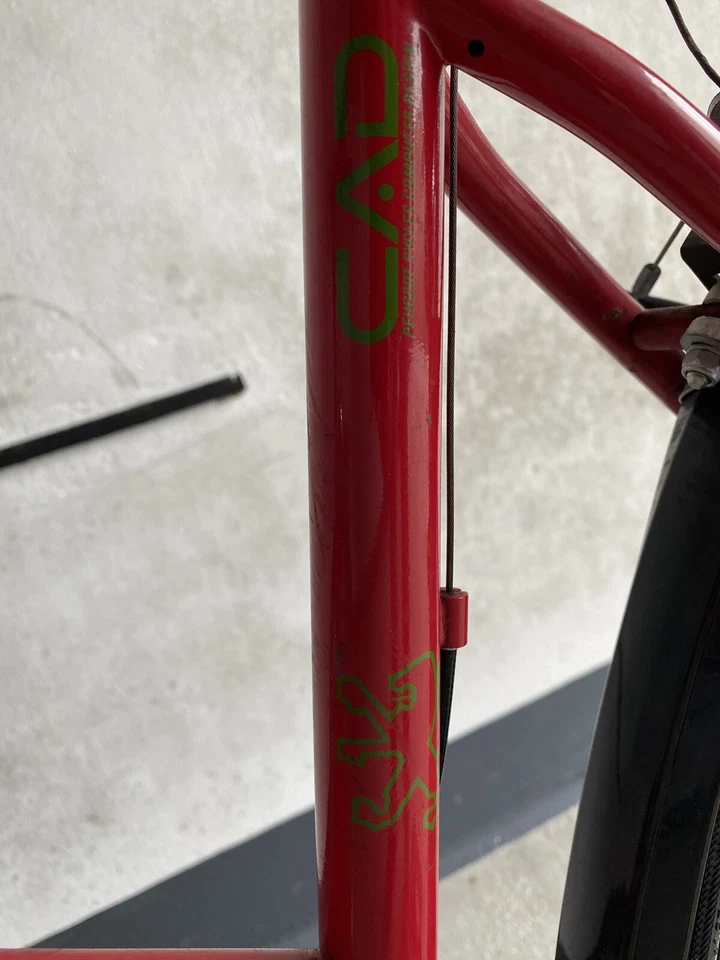 Damen Fahrrad Peugeot rot; City-Rad; Licht - Bild 2 von 4