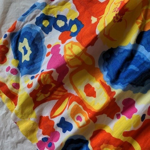 Falda Liz Claiborne 100 % lino colorida floral acuarela línea A nueva sin etiquetas talla 4 - Imagen 3 de 6