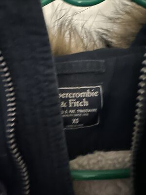 Abercrombie & Fitch Jacket Sherpa Fleece Lined Men's SZ XS Fur