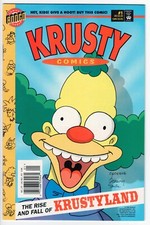 Krusty Comics #1 (Jan 1995) – Bongo Comics – Simpsons Spin-Off – 1st Issue