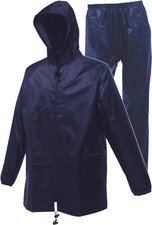 Image of MENS REGATTA WATERPROOF JACKET AND TROUSERS SET RAIN SUIT 2 PIECE