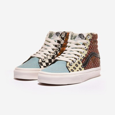 vans patchwork sk8 hi multicolor