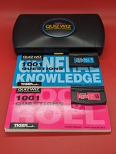 QUIZ WIZ VTG 1993 Coleco Quiz Wiz 1 Electronic Trivia Game w/ 2 Cartridges  Bk