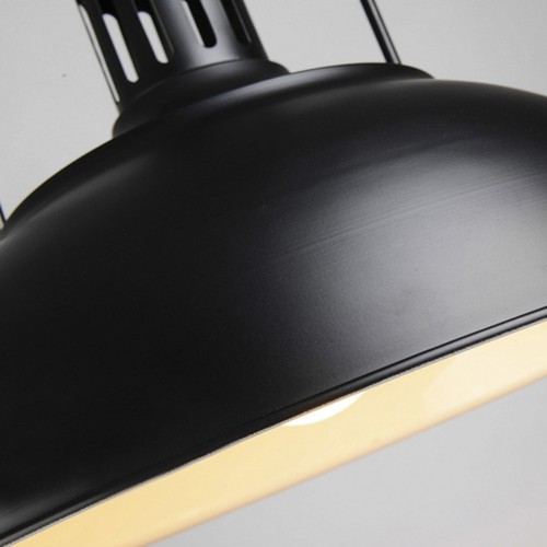 Industrial Nautical Barn Pendant Light 16" Single Pendant Lamp with Metal Dome - Picture 9 of 10