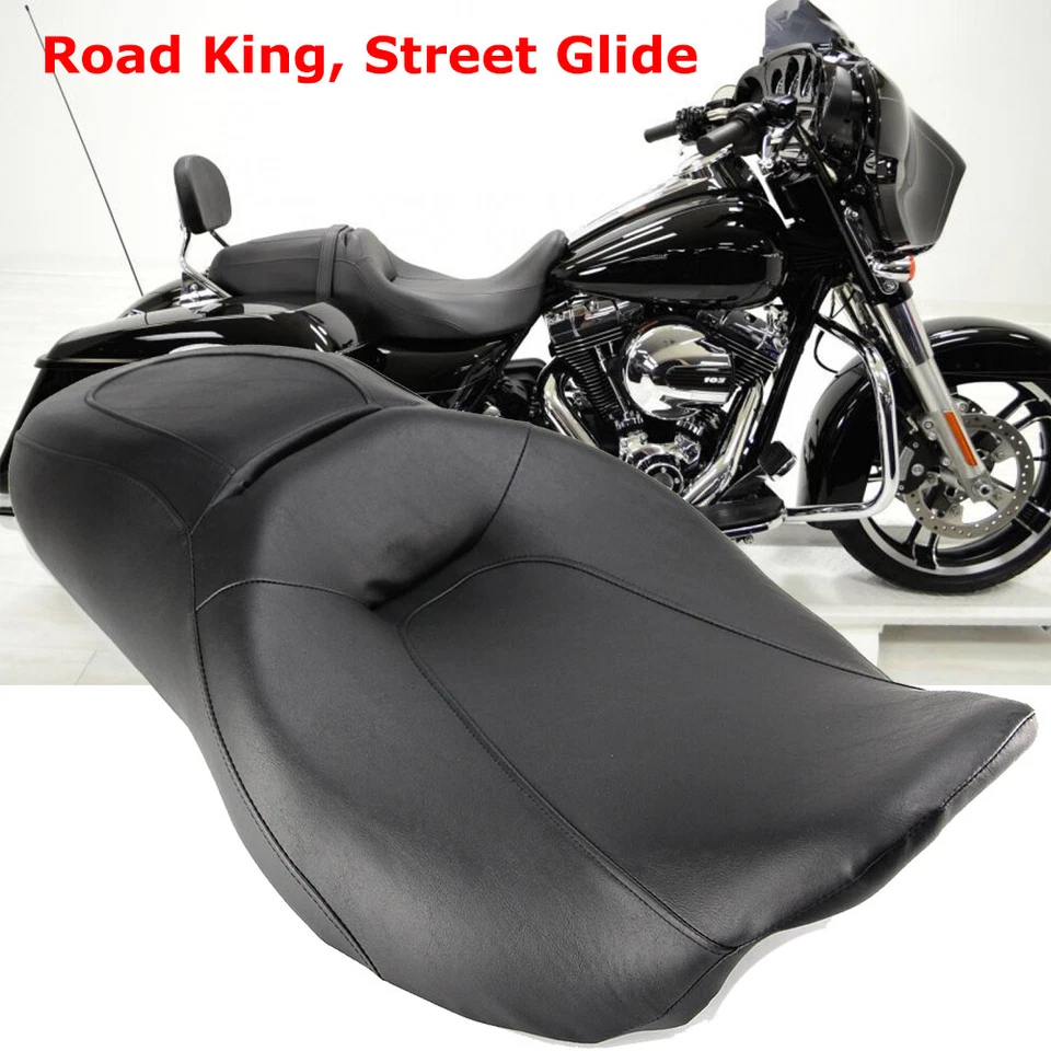 Low-Profile Driver Passenger Seat For Harley Touring Road King Street Glide 08+ - Image 2 of 4