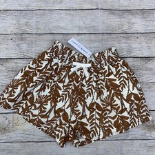janie and jack Brown White Shorts Nwt 7 Bink12
