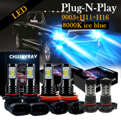 CSP 3570 Combo LED Headlights Kit  Bulb for 2012-2014 GMC Sierra 1500 2500 3500