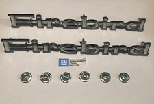 1967 1968 New Pair Gm Firebird Fender Script Emblems 67 68 Free Shipping Usa 1967 1968 New Pair Gm Firebird Fender Script Emblems 67 68 Free Shipping Usa