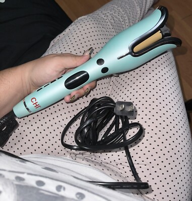 CHI Mint Green Hair Curler CHI 1 Inch Spin N Curl Mint Green | CHI Haircare main image 2