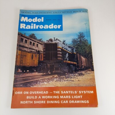 Model Railroader Magazine Mar 1975 Vol 42 No 3 Dining Car, Working Mars Light