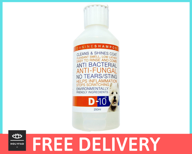 D10 Antifungal Bacterial Shampoo for Dog (250ml) for sale online eBay