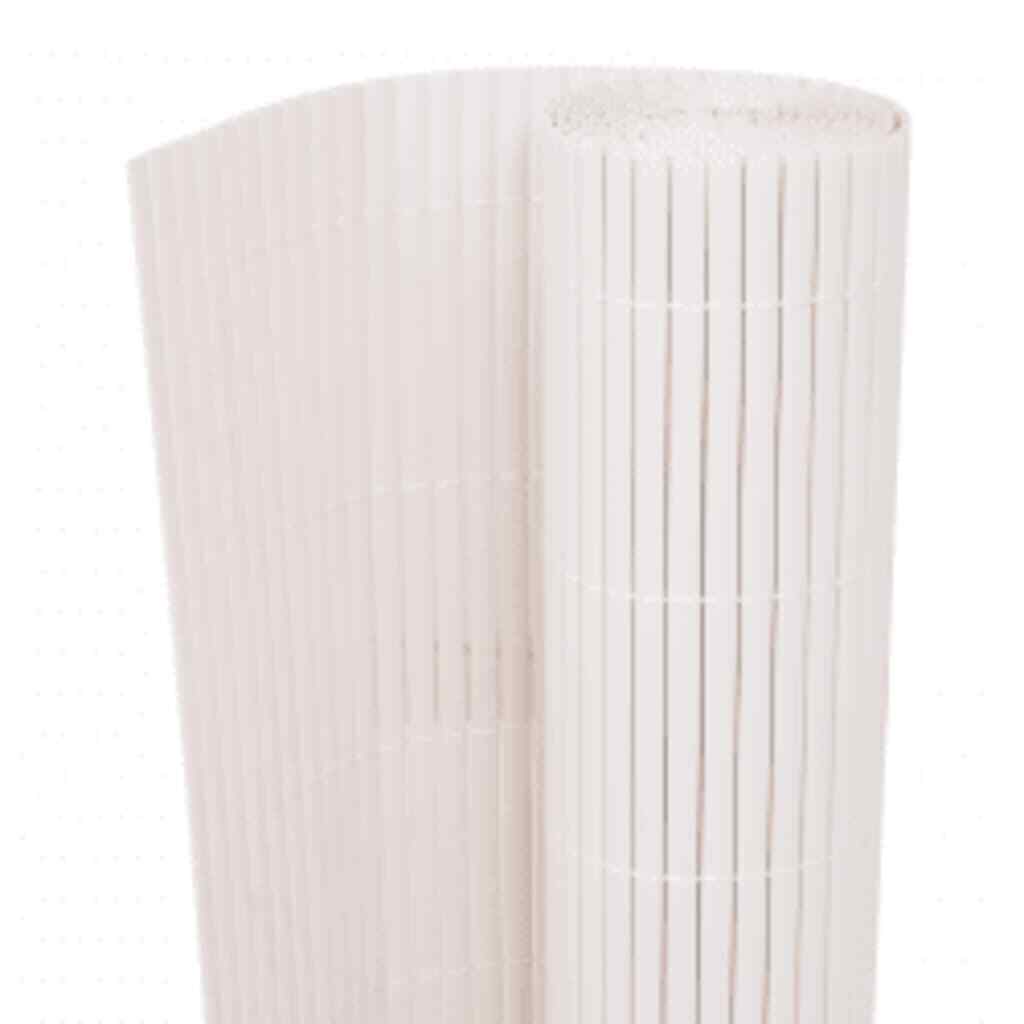DoubleSided White Garden Fence PVC Material UV Weather Resistant Easy