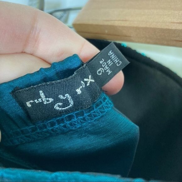 Ruby Rox Teal Sequin Strapless Homecoming Dress 9 - image 3