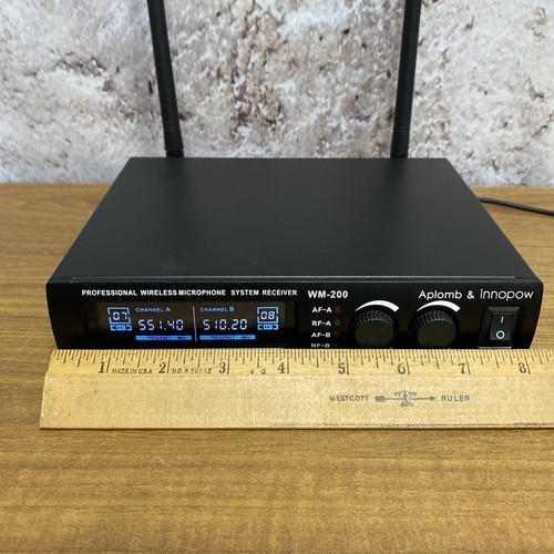 Innopow Aplomb WM-200 Wireless Receiver W/ Adapter Antennas NO Microphones T3 - Picture 9 of 11