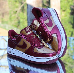 Nike Air Force 1 Low GS Iron Man Size 4Y Team Red Gold 2009 Release  314192-601 | eBay