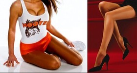 Peavey Pantyhose Pick 5 Size 7 Color Hooters Uniform Lingerie Work Play Clubwear