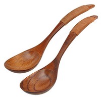 Sealike Vintage Chinese Style Handcrafted Wooden Soup Spoon Set Of 2 With A Styl on sale Sealike Vintage Chinese Style Handcrafted Wooden Soup Spoon Set Of 2 With A Styl on sale
