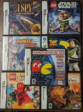 Lot of 7 Nintendo DS Original Video Game Cases with Manuals Only --NO Games!--