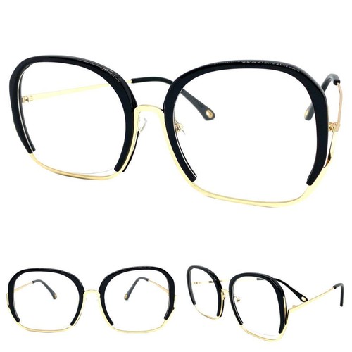 Lunettes De Vue Surdimensionnées Carrées JuicyOrange - Transparent - Monture Métal/plastique - Neuf Avec étiquettes