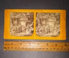 1860'S FRENCH TISSUE LES DIABLERIES SATANIC STEREOSCOPE STEREOVIEWER CARD