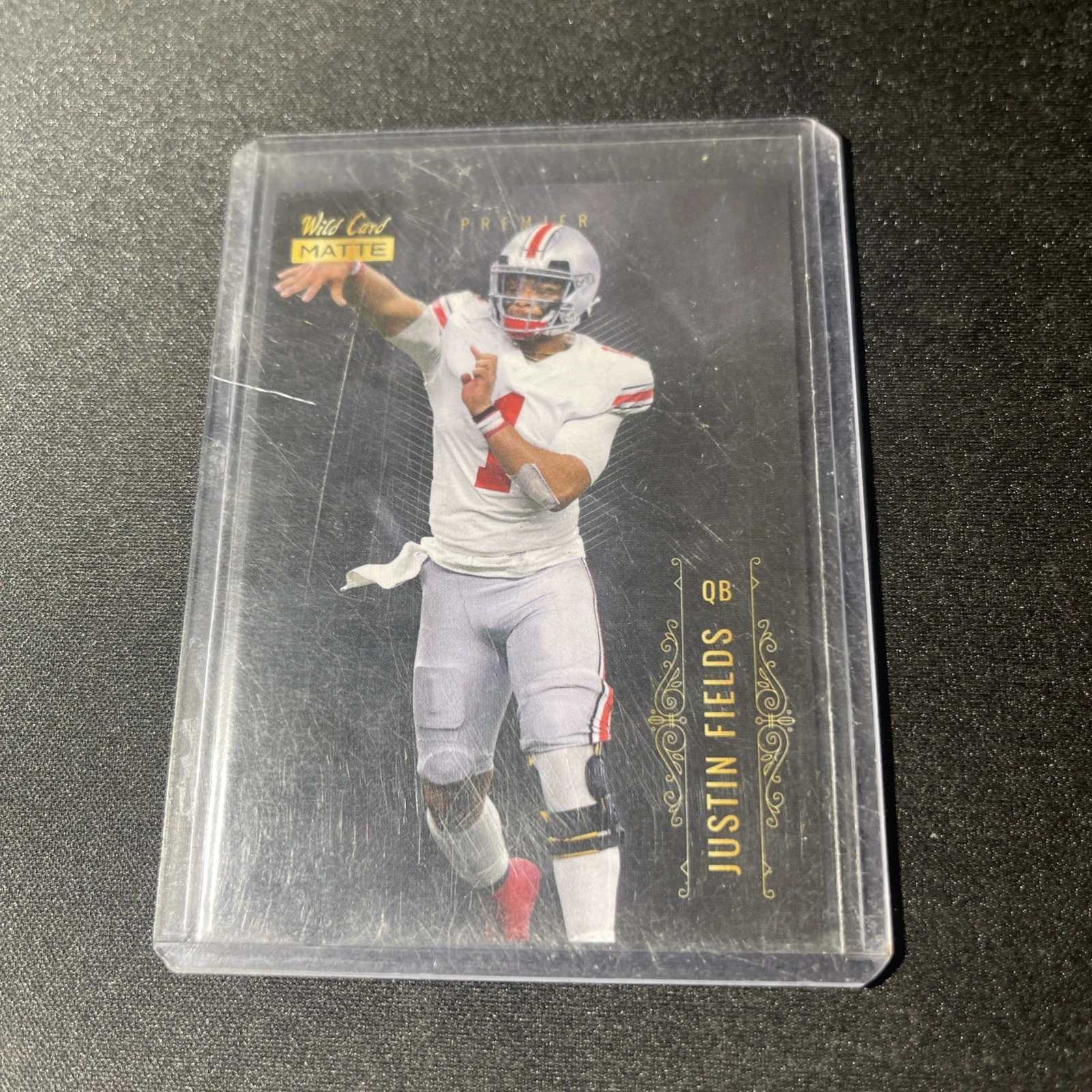 Justin Fields Wild Card Matte Black Premier Edition #MBC2 Base