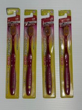 Ebisu 81 Japanese Premium Care Toothbrushes Set Of 4 Red