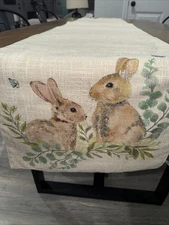 Table Runner, Rabbits, Easter, Spring, House And Garden 88x16 