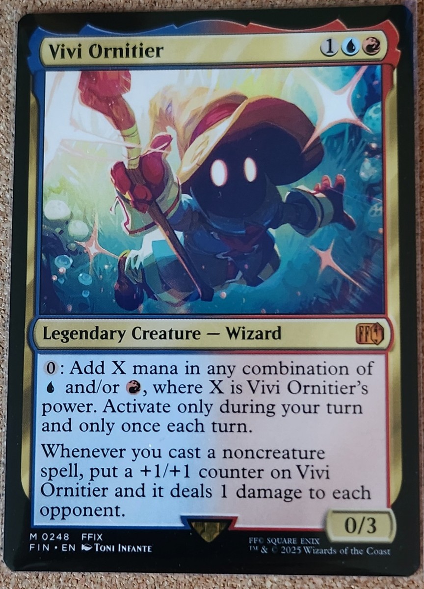 MTG Final Fantasy Vivi Ornitier Legendary Creature-Wizard M0248
