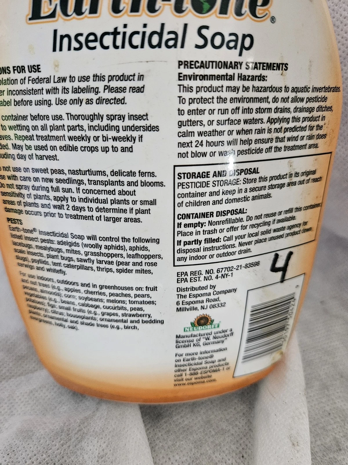 Espoma Insecticidal Soap - Thumbnail 3