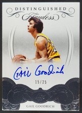 2017-18 Panini Flawless Gail Goodrich Distinguished Autos /25 Auto Lakers AB7