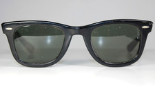 Vintage Bausch Lomb B L Ray Ban Sunglasses Wayfarer 5024 USA Black 1960-70
