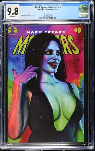 Mark Spears Monsters #9 B Variant CGC 9.8 NM/M Gorgeous Gem Wow